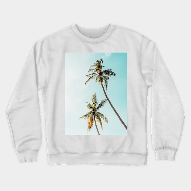 Summer Palm Trees Crewneck Sweatshirt by NewburyBoutique